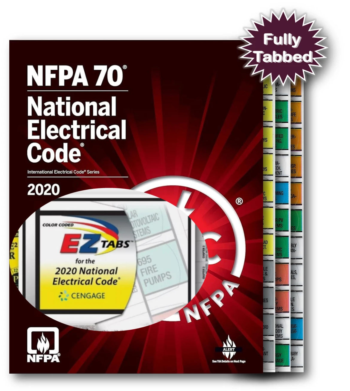 NFPA 70 2020 Book  with Color Coded Index Tabs : NFPA 70 NEC 2020 Softbound