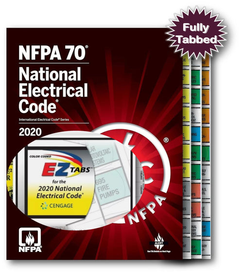 NFPA 70 2020 Book  with Color Coded Index Tabs : NFPA 70 NEC 2020 Softbound