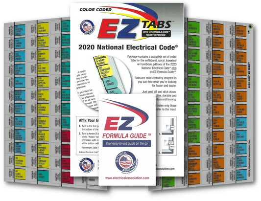 NFPA 70 National Electrical Code (NEC) Spiralbound & EZ Tabs (Color Coded) 2020