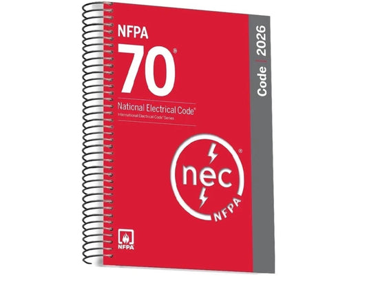 NFPA 70 National Electrical Code 2026 Edition Spiral