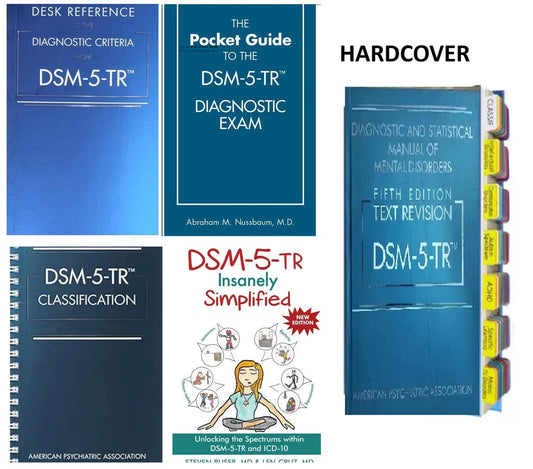 DSM 5 TR (HC)+ Tab+ Desk Reference (PB)+ pocket guide + classification +simplifi