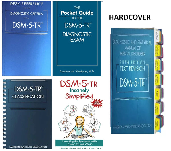 DSM 5 TR (HC)+ Tab+ Desk Reference (PB)+ pocket guide + classification +simplifi